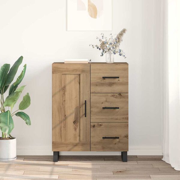 vidaXL Sideboard with Drawer Artisan Oak 69.5 x 34 x 90 cm