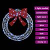 vidaXL Wreath with 60 LEDs Cold white 76 x 8.5 x 76 cm Acrylic