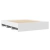 vidaXL Bed Frame without Mattress White 160x200 cm Engineered Wood