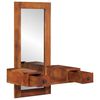 vidaXL Wall Mirror with Drawers 60x33x90 cm Solid Wood Acacia