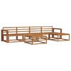 vidaXL Outdoor Sofa Set 6 pcs Natural Solid Acacia Wood