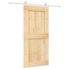 vidaXL Sliding Door with Hardware Set 95x210 cm Solid Wood Pine