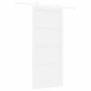 vidaXL Sliding Door White 93 x 211 cm Solid Pine Wood