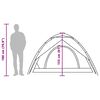vidaXL Camping Tent Dome 5-Person White Blackout Fabric Quick Release