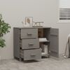vidaXL Sideboard HAMAR Light Grey 90x40x80 cm Solid Pinewood