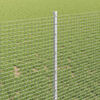 vidaXL Fence and Post Silver 1 x 50 m Steel