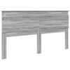 vidaXL Headboard with Headboard Grey Sonoma 200 cm Engineered Wood