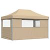 vidaXL Party Tent Folding Beige 292 x 440 x 315 cm Oxford Fabric