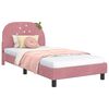 vidaXL Children's Bed Frame with Headboard Pink 80 x 200 cm Velvet