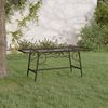 vidaXL Tree Bench 110 cm Black Steel