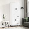 vidaXL Highboard White 69.5x34x180 cm Engineered Wood