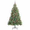 vidaXL Artificial Christmas Tree Green 240 cm PVC and Metal