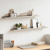 vidaXL Wall Shelves 2 pcs Concrete Grey 80x9x3 cm