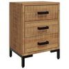 vidaXL Bedside Cabinet Brown 36x30x54 cm Solid Pinewood