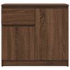vidaXL Sideboard with Drawer Brown Oak 71x35x65 cm Engineered Wood