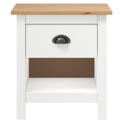 vidaXL Bedside Cabinets 2 pcs Hill 46x35x49.5 cm Solid Pine Wood
