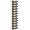 vidaXL Wall Mounted Wine Racks for 12 Bottles 2 pcs Black Iron