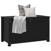 vidaXL Storage Box Black 80x40x45.5 cm Solid Wood Pine