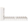 vidaXL Bookcase Bed without Mattress White 90x190 cm Single Solid Wood Pine