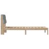 vidaXL Bed Frame with Upholstered Headboard Brown 75 x 190 cm