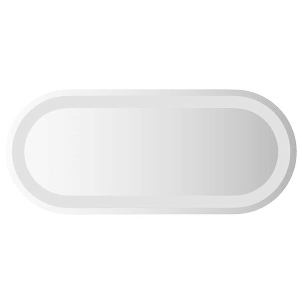 vidaXL LED Bathroom Mirror 60x25 cm Oval