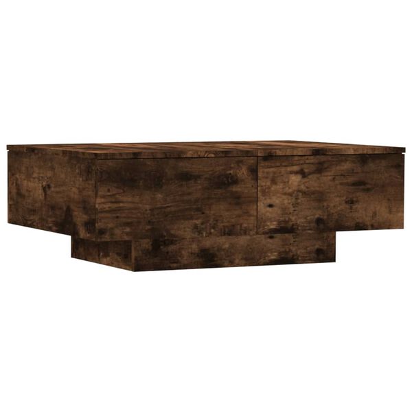 vidaXL Coffee Table Smoked Oak 90x60x31 cm Engineered Wood