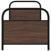 vidaXL Bed Frame Without Mattress 80x200 cm Brown Oak Engineered Wood