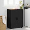 vidaXL Bathroom Cabinet Black 60 x 35 x 80 cm Engineered wood & Metal