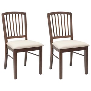 vidaXL Dining Chairs 2 pcs Light Brown 50 x 52.5 x 91 cm