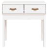 vidaXL Console Table White 76.5x40x75 cm Solid Wood Pine