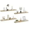 vidaXL Wall Shelves 4 pcs Sonoma Oak 60x9x3 cm