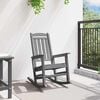 vidaXL Garden Rocking Chair Light Grey 92 x 70 x 108cm HDPE