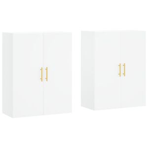 vidaXL Wall Mounted Cabinets 2 pcs White 69.5x34x90 cm