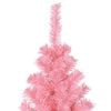 vidaXL Christmas Tree with 300 LEDs with Stand Pink 240 cm PVC
