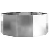 vidaXL Planter Silver 90 x 90 x 35 cm Galvanised Steel