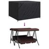 vidaXL Outdoor Swing Cover Black 250 x 250 x 160 cm 600D Oxford Fbric