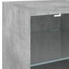 vidaXL 6 Piece TV Wall Units with LED Concrete Grey Engineered Wood