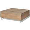 vidaXL Coffee Table Brown Solid Wood