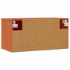 vidaXL Wall Cabinet Wax Brown 60 x 30 x 30 cm Solid Pine Wood