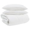 vidaXL Duvet Set with Pillow 3 pcs White Down Feather