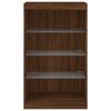 vidaXL Sideboard with LED Lights Brown Oak 60.5x37x100 cm