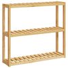 vidaXL Bathroom Shelf 3-Tier Wall-mounted 60x15x54 cm Bamboo