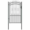 vidaXL Fence Gate with Spear Top KAMPEN 103 x 175 cm Steel Lockable