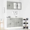 vidaXL 4 Piece Kitchen Cabinet Set Porto Concrete Grey Engineered Wood