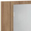 vidaXL LED Mirror Cabinet Artisan Oak 60x12x45 cm Engineered Wood
