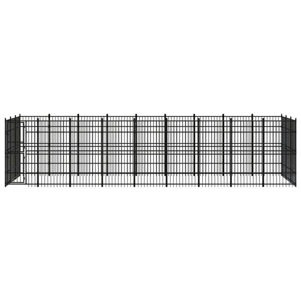 vidaXL Outdoor Dog Kennel Steel 24.88 m&sup2;