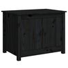 vidaXL Coffee Table | Black | Solid Pine Wood | Medium | Coffee Table