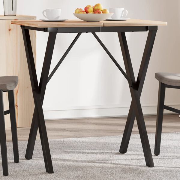 vidaXL Dining Table Legs X-Frame 60x50x73 cm Steel