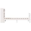 vidaXL Bookcase Bed without Mattress White 90x190 cm Single Solid Wood Pine