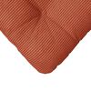 vidaXL Seat Cushions 4 pcs Red Orange 40 x 40 cm Corduroy Fabric